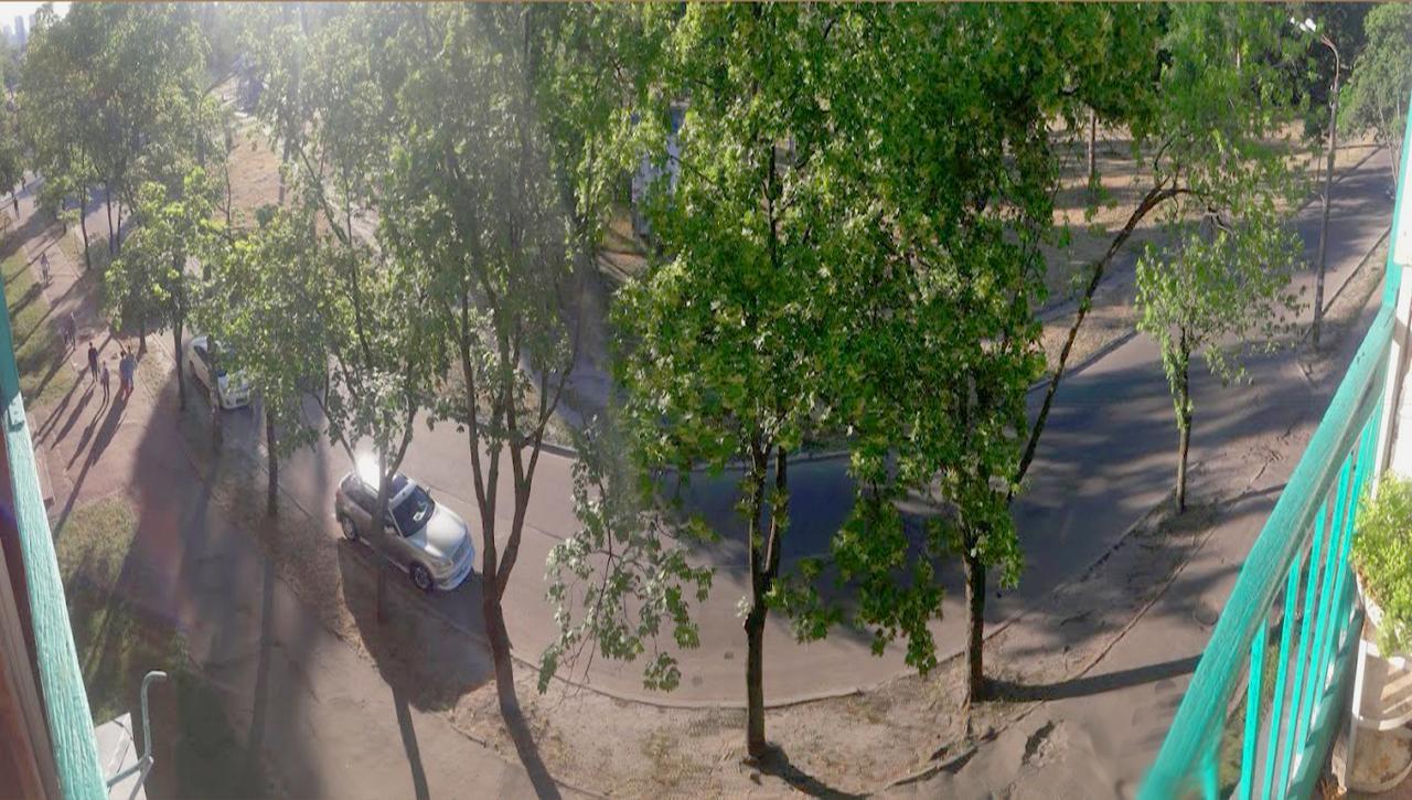 Однокомнатная Квартира На Улице Попудренко Kiev Exteriör bild